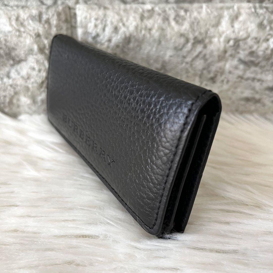 【新品未使用】バーバリー　裏地ノバチェック　レザー　5連キーケース　ユニセックス