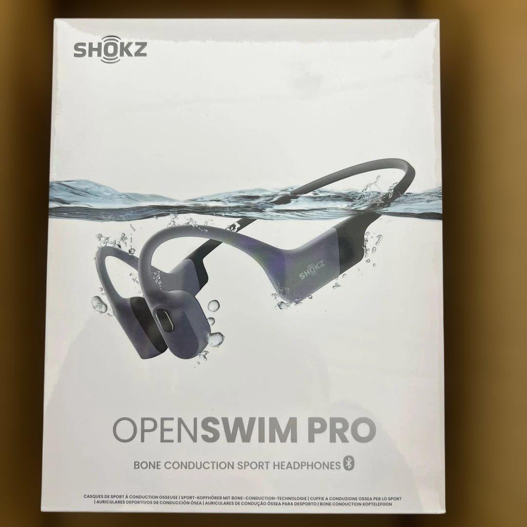583 未開封　Shokz OpenSwim Pro骨伝導イヤホン 水泳用グレー
