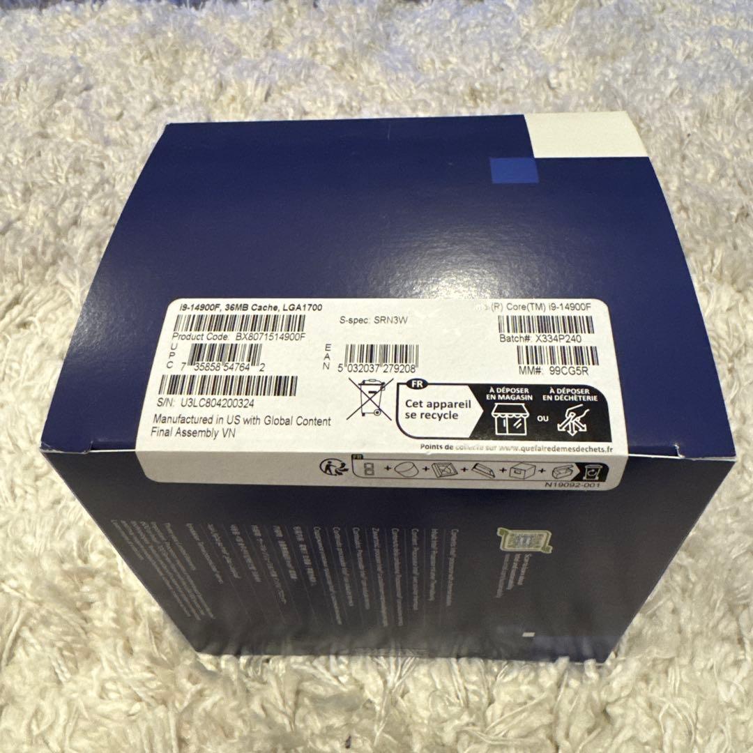 未開封Intel Core i9-14900F LGA1700