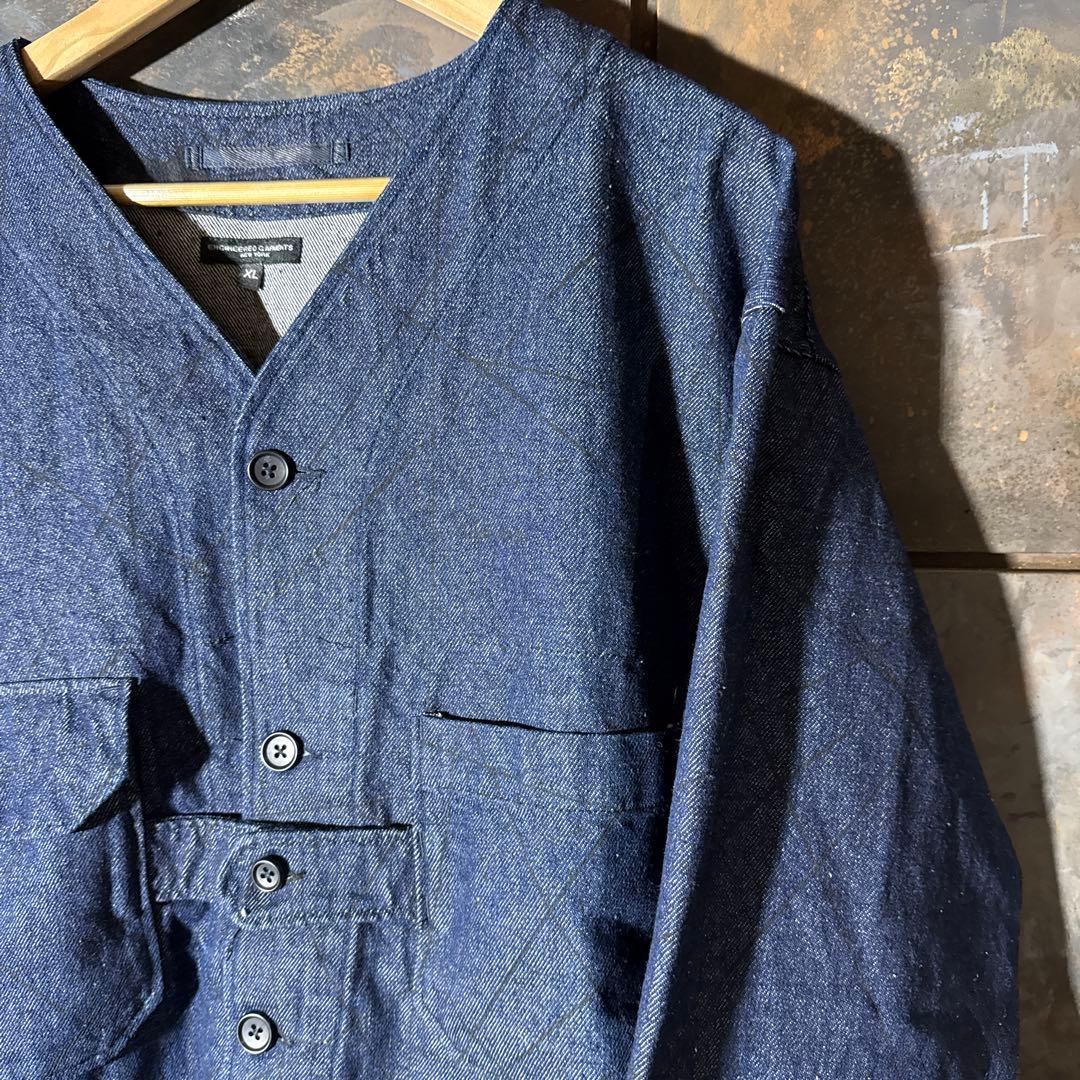 【美品】エンジニアドガーメンツ　デニムカーディガンジャケット