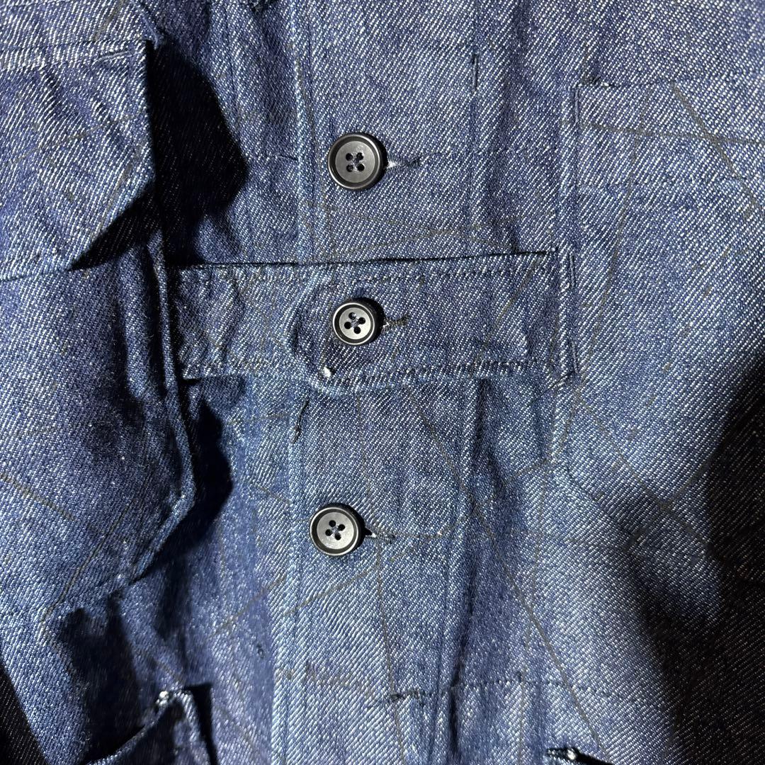 【美品】エンジニアドガーメンツ　デニムカーディガンジャケット
