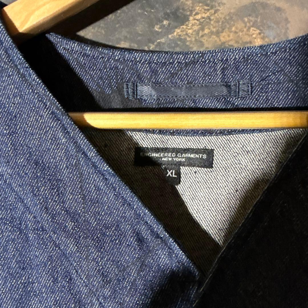 【美品】エンジニアドガーメンツ　デニムカーディガンジャケット