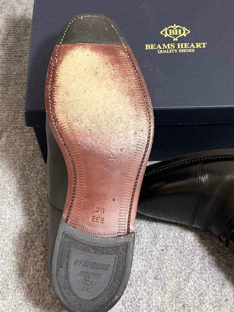 スコッチグレイン HIROKAWA ブラック ドレスシューズ