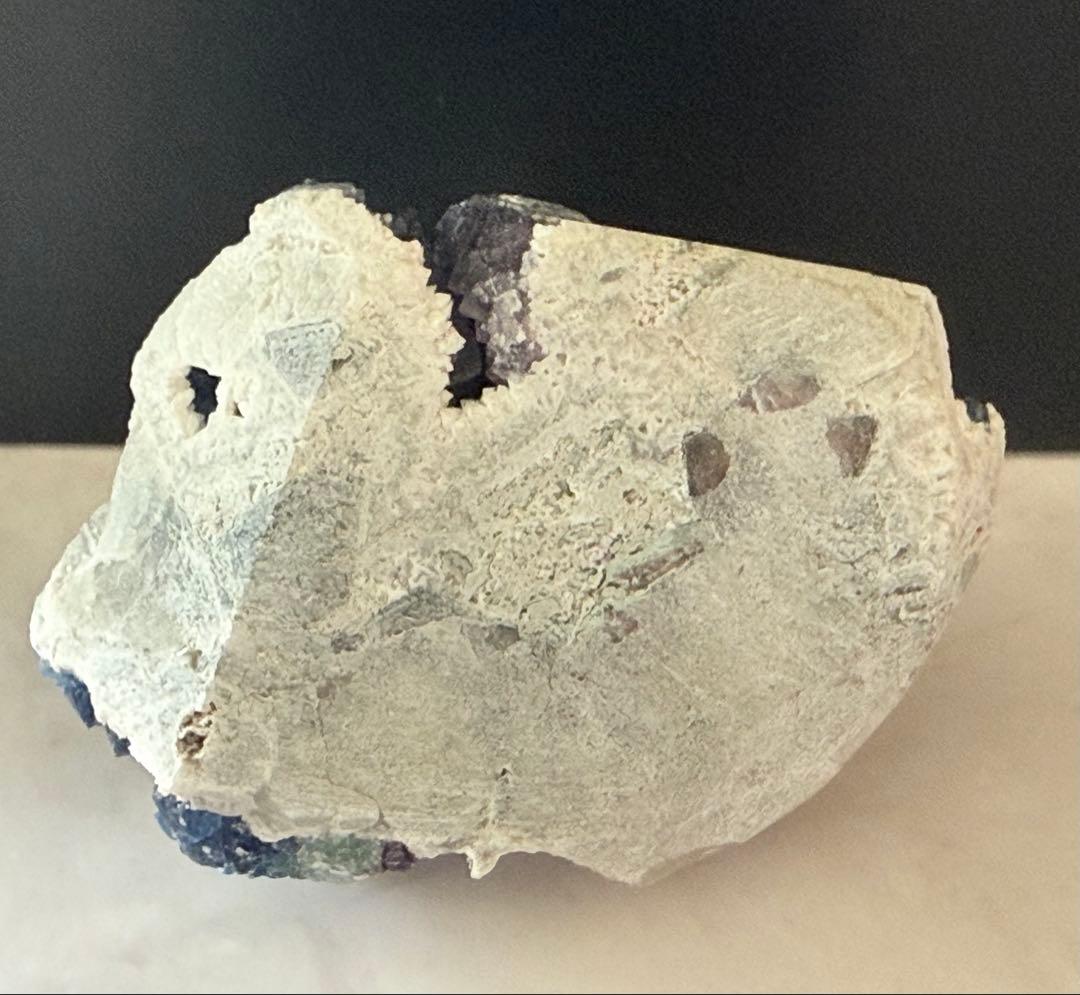 キャンドルクォーツ ブルーベリーフローライト 共生 クラスター 原石 天然石