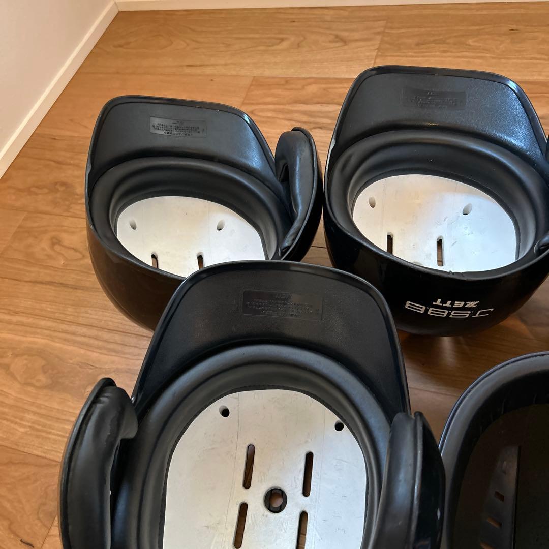 げ*う様 美品　一般軟式バッター用ヘルメット 4個セットキャッチャーヘルメット1