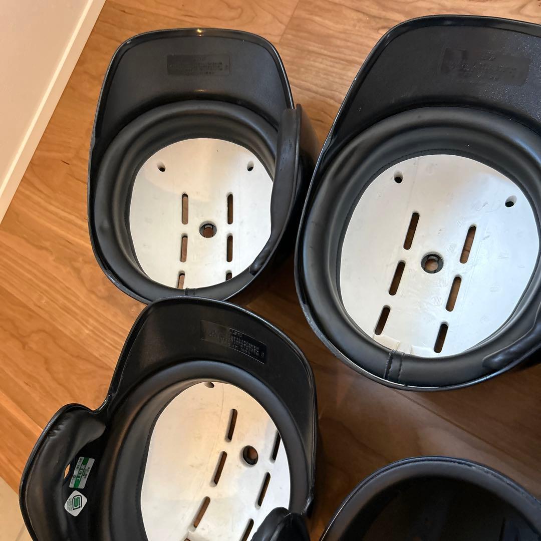 げ*う様 美品　一般軟式バッター用ヘルメット 4個セットキャッチャーヘルメット1