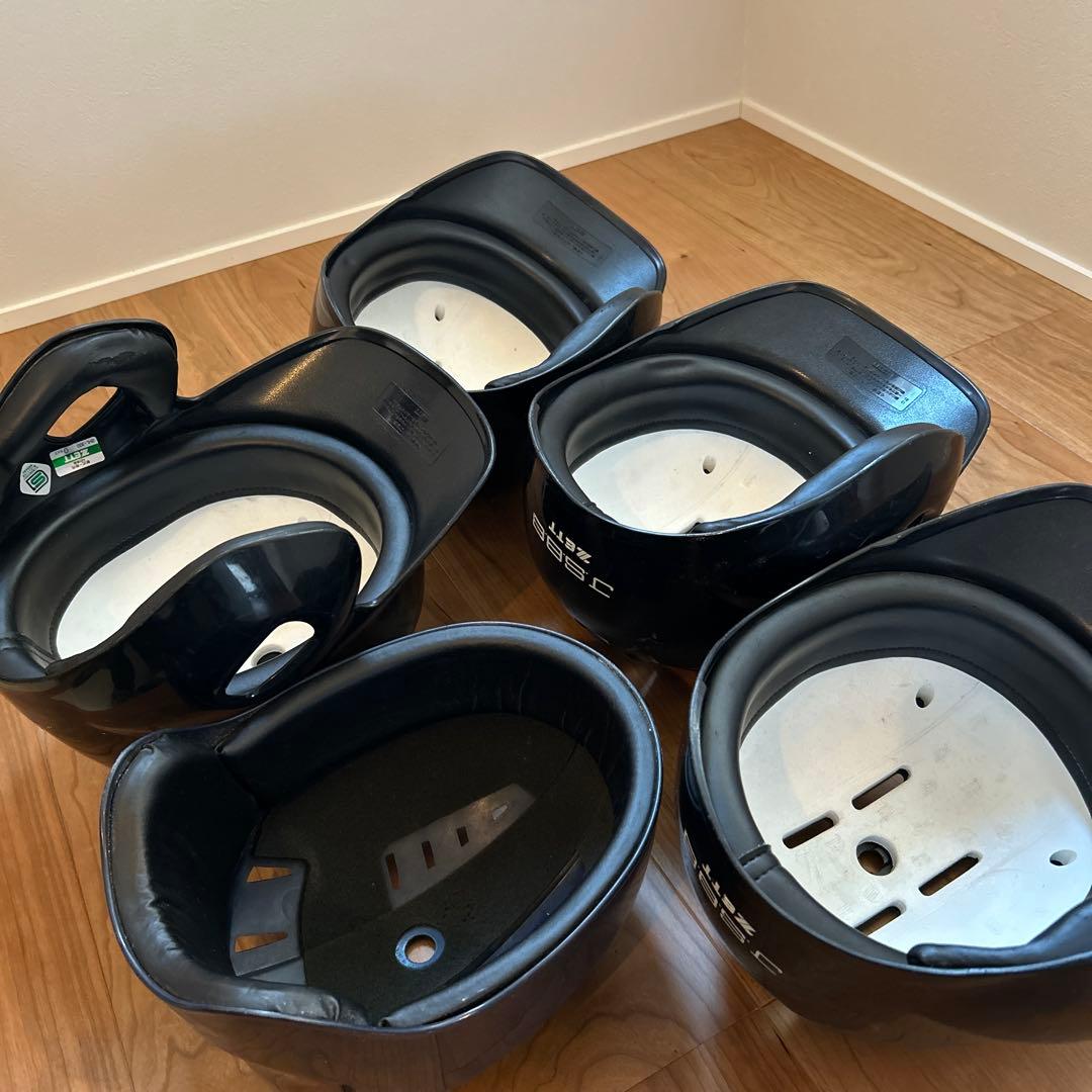 げ*う様 美品　一般軟式バッター用ヘルメット 4個セットキャッチャーヘルメット1