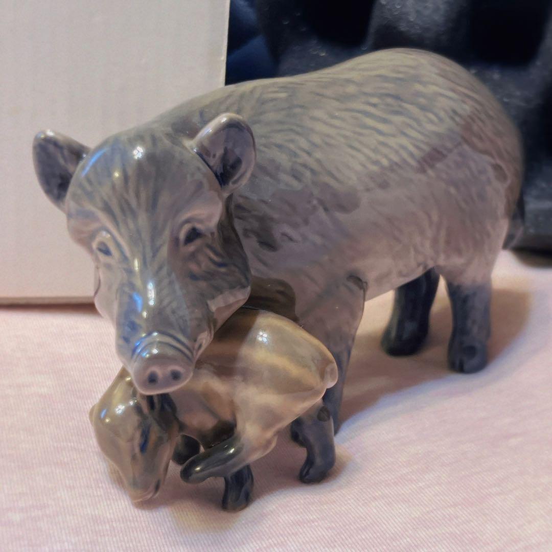 【レア】　ロイヤルコペンハーゲン　いのしし　干支　亥　フィギュリン