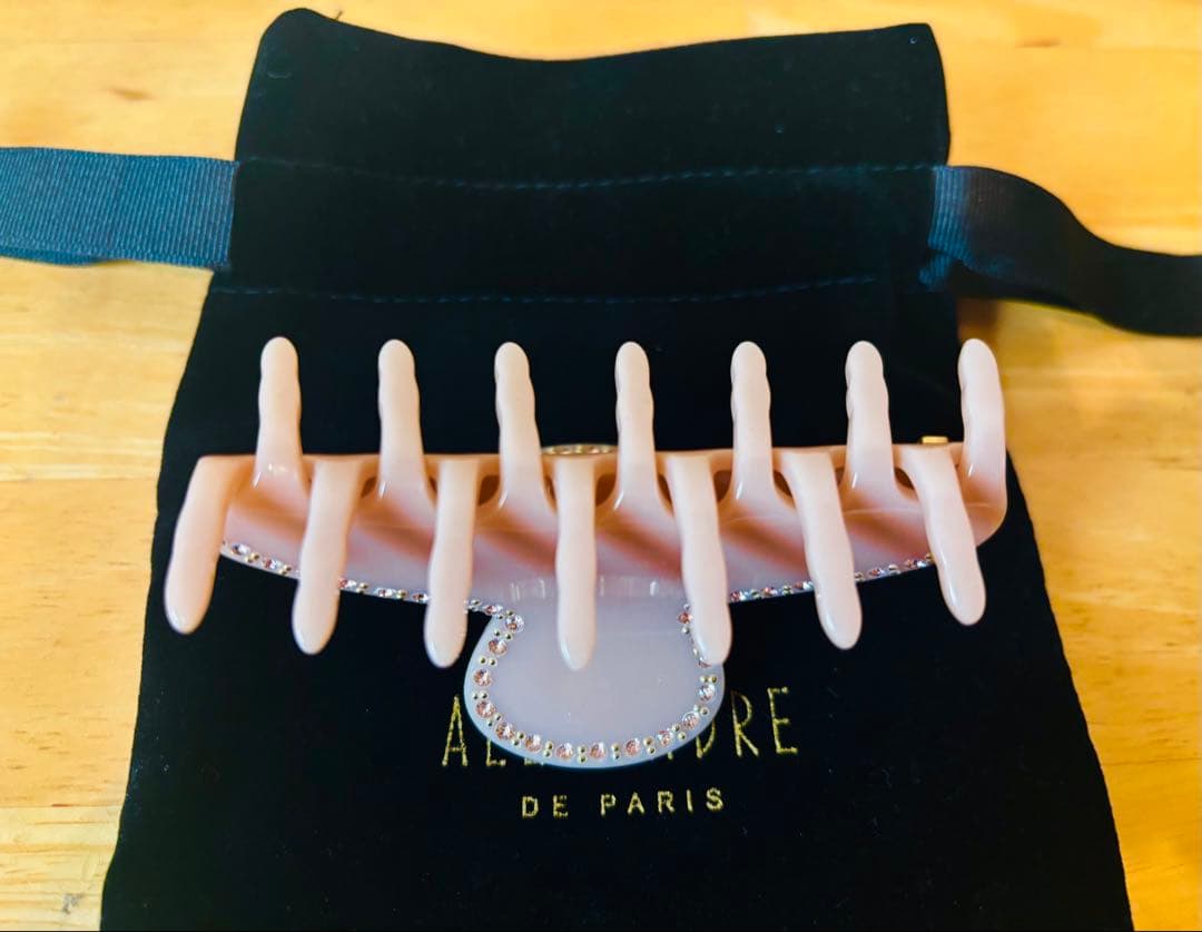 ALEXANDRE DE PARIS ヘアクリップ ピンク