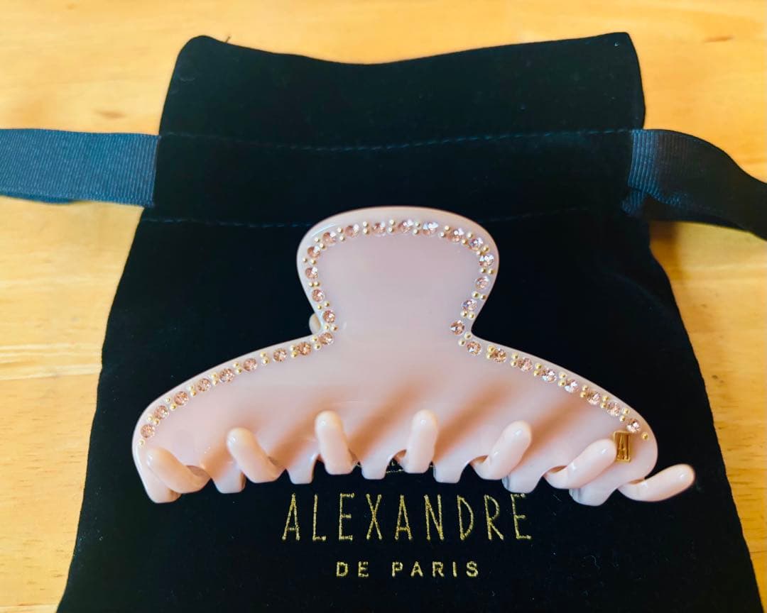 ALEXANDRE DE PARIS ヘアクリップ ピンク