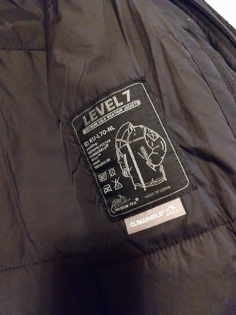 ヘリコンテックス　LEVEL 7　Sサイズ ブラック