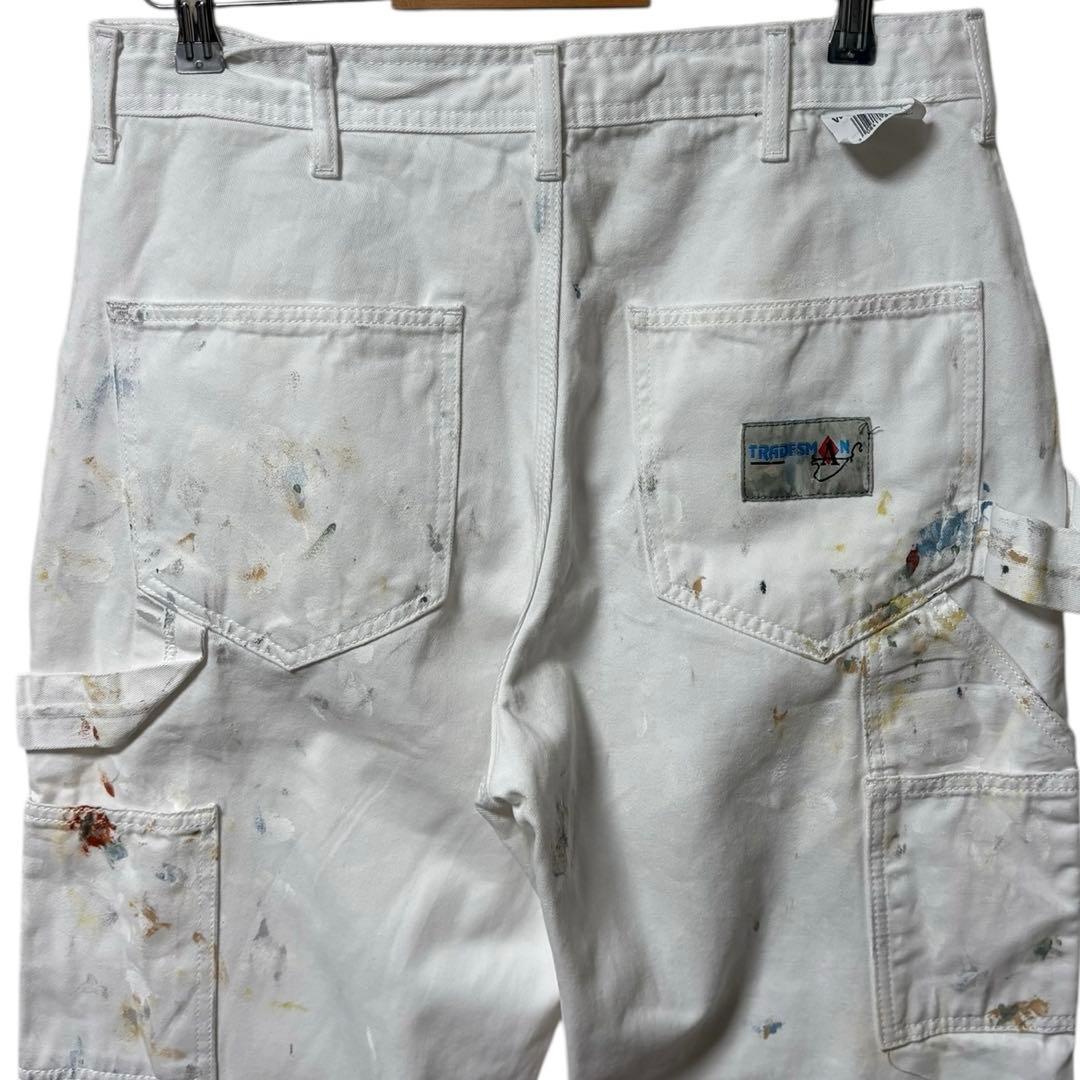 USA製 TRADESMAN デニムペインターパンツ ペイント ペンキ 一点物
