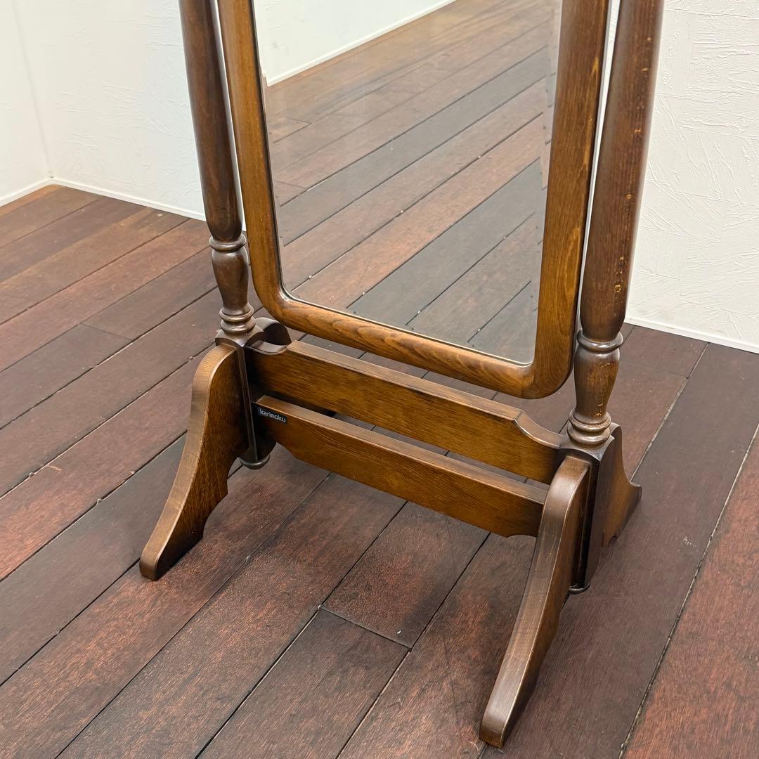 H19K5 カリモク karimoku スタンドミラー コロニアル AC7177