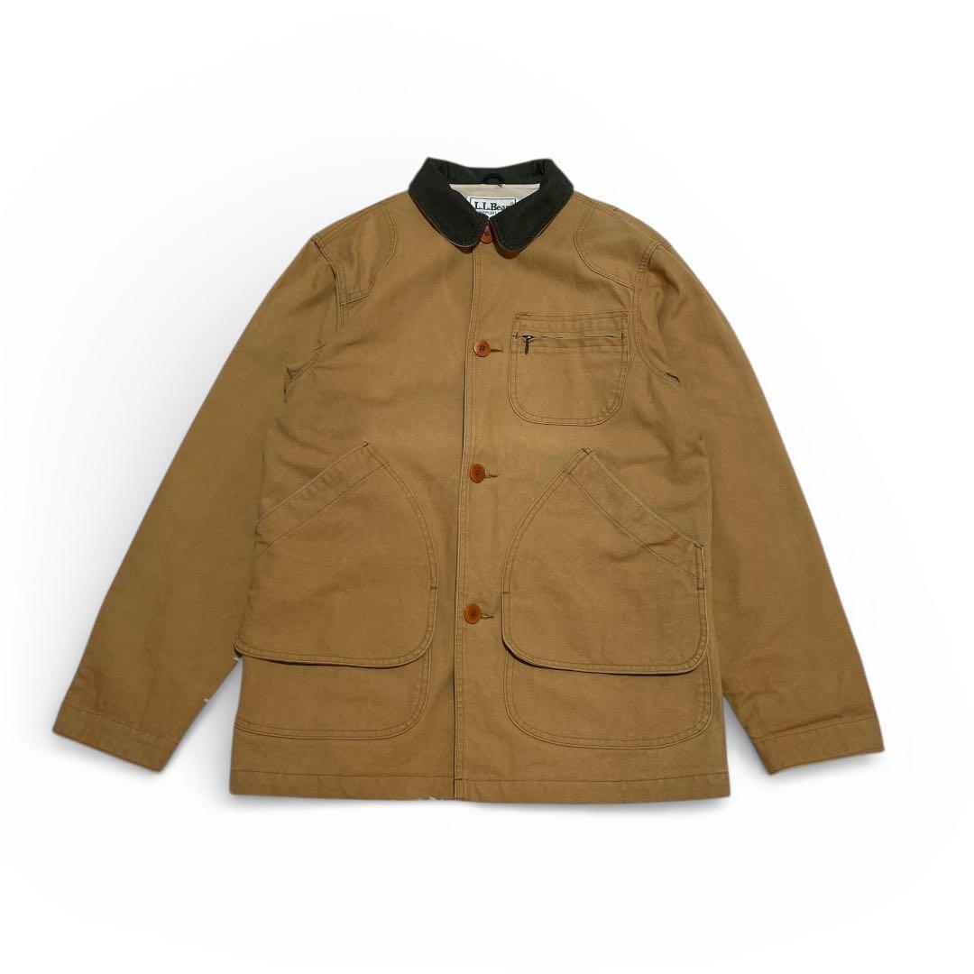 80s USA製 L.L.Bean ダックハンティングジャケット 動物柄 L