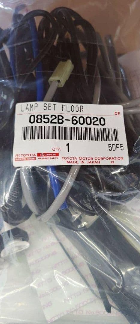 150プラド　トヨタ純正　インテリアイルミネーション　LED照明キット説明書付き