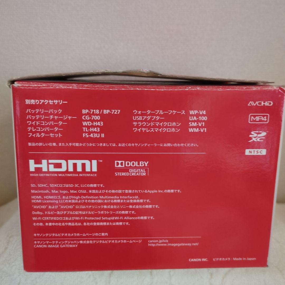 キャノンHF M52 ビデオカメラ本体 2012年製 ブラック　付属品