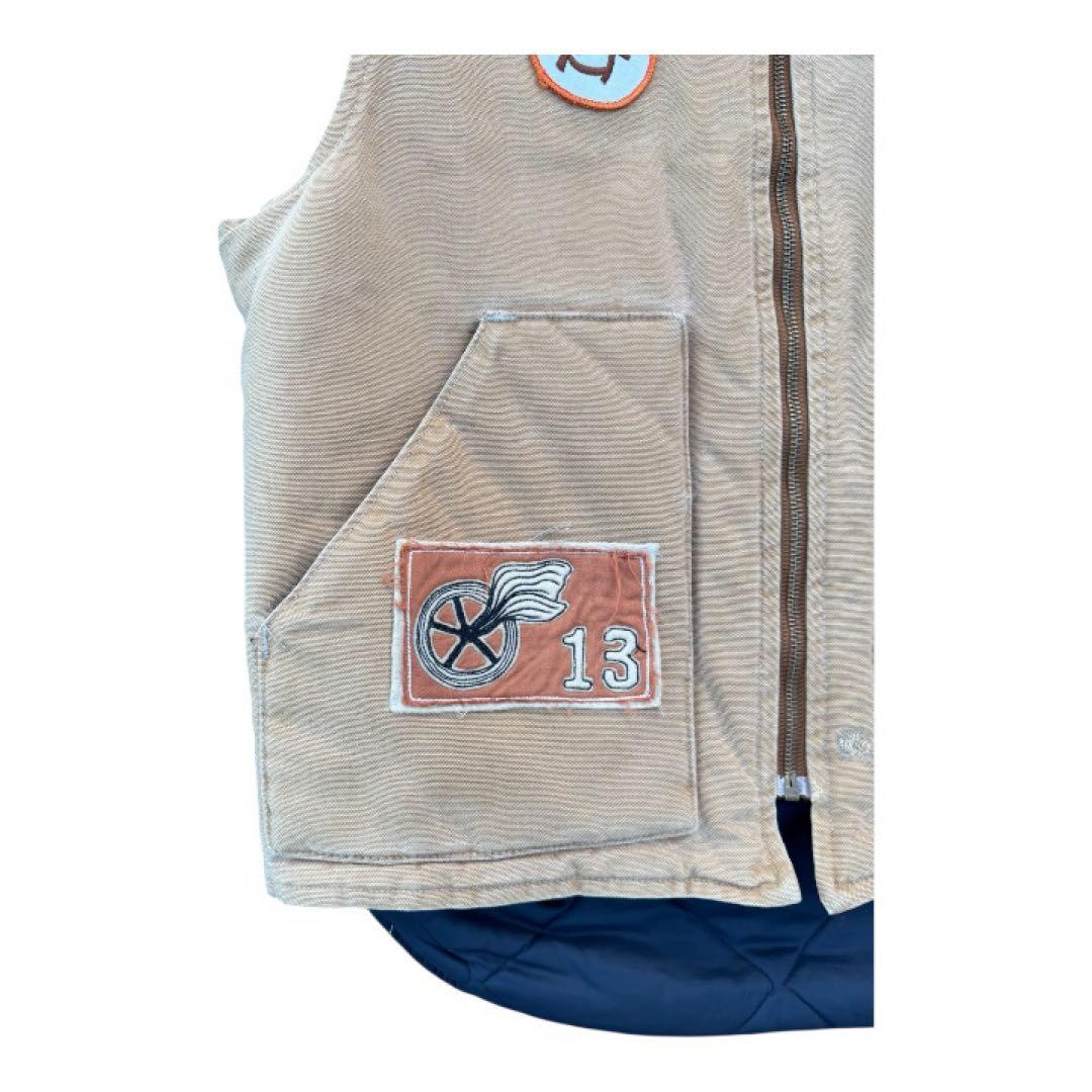 90s 星タグ　USA製　Lサイズ　carhartt ダックベスト　腰ゴム