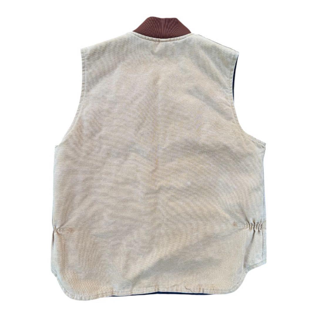 90s 星タグ　USA製　Lサイズ　carhartt ダックベスト　腰ゴム