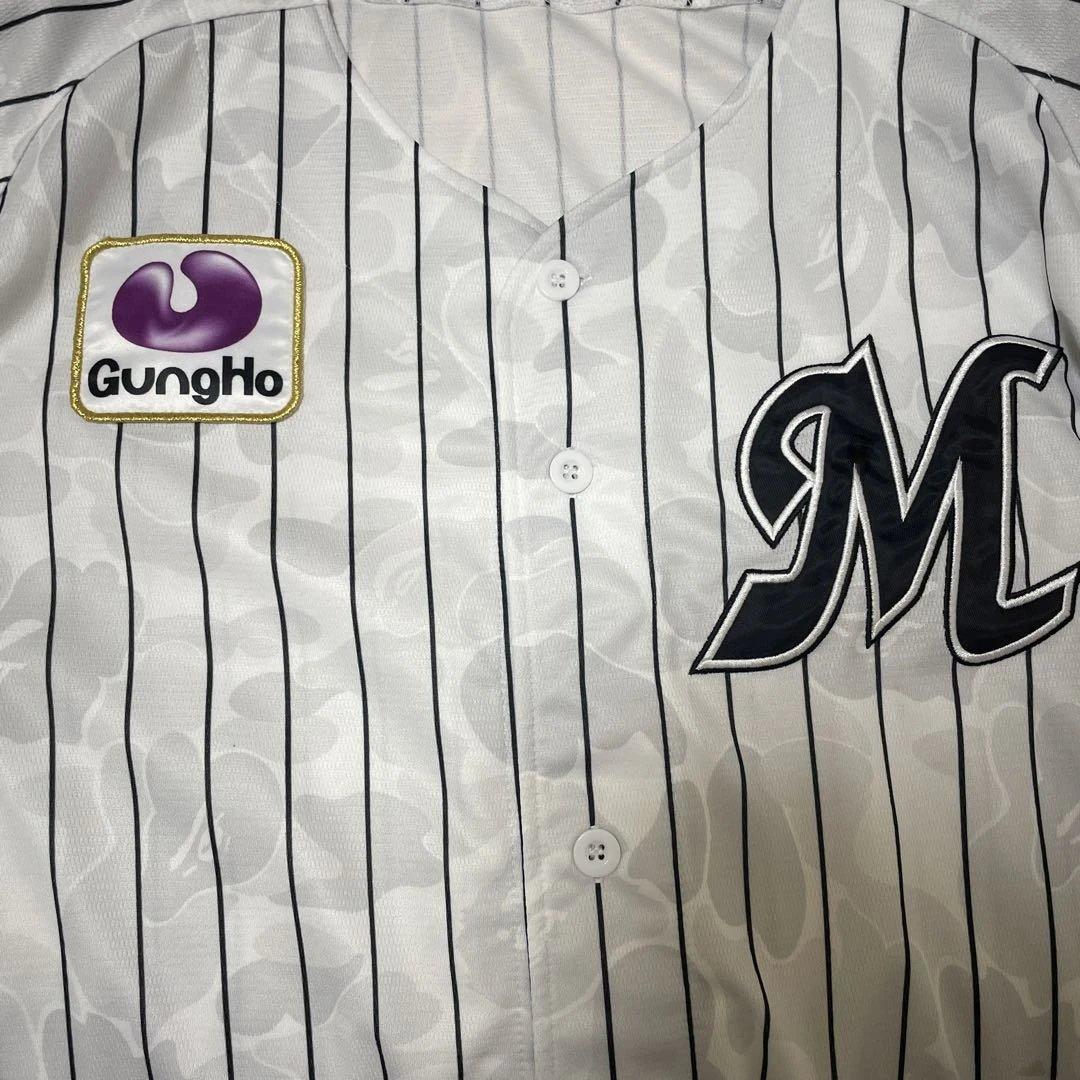 千葉ロッテマリーンズ×A BATHING APE レプリカユニフォーム　Lサイズ