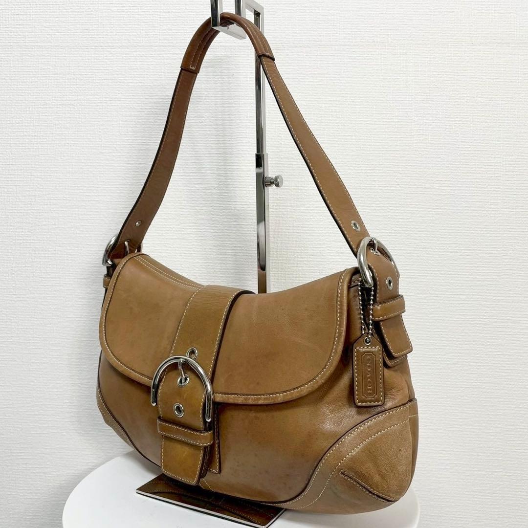 y2k❤️ COACH ソーホー レザー フラップ ショルダーバッグ