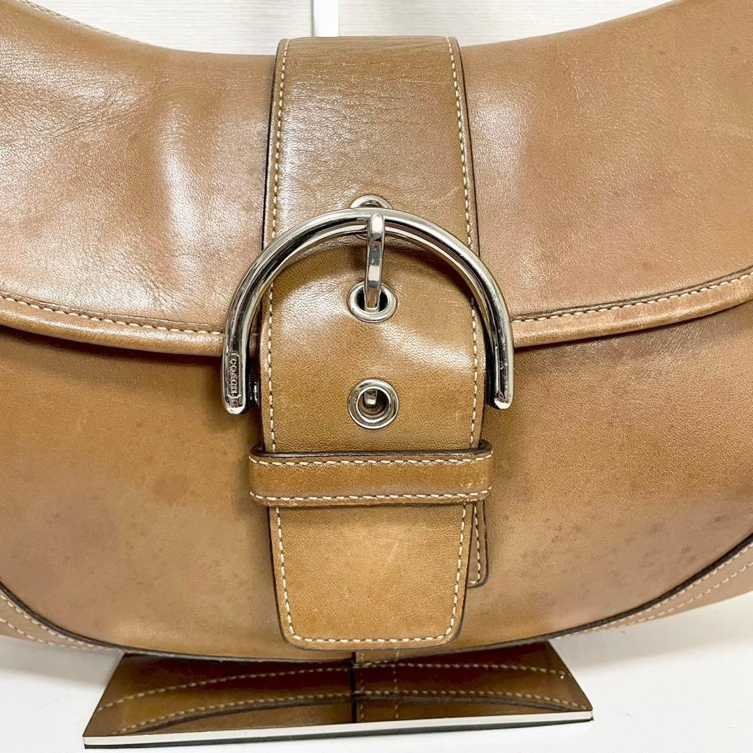 y2k❤️ COACH ソーホー レザー フラップ ショルダーバッグ