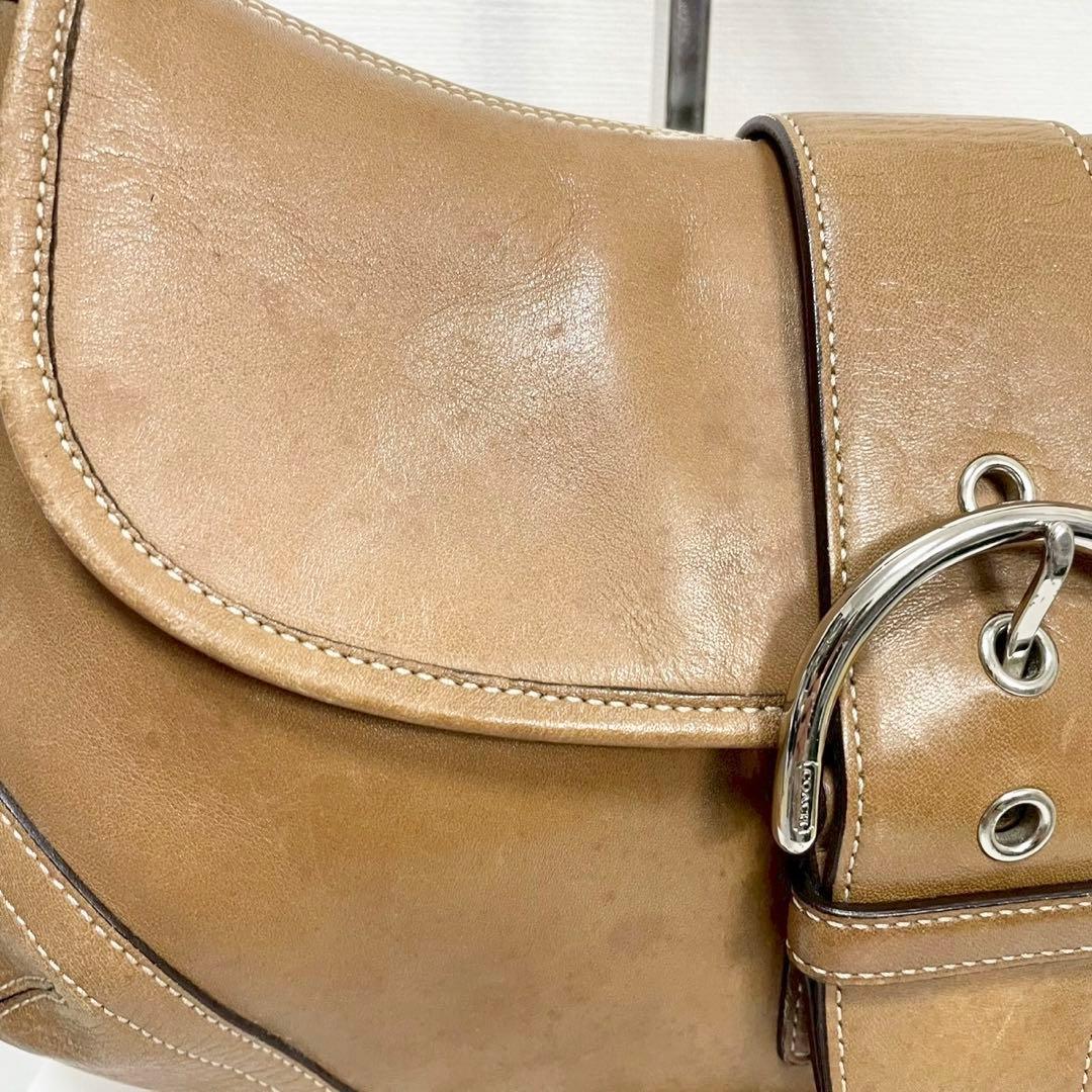 y2k❤️ COACH ソーホー レザー フラップ ショルダーバッグ