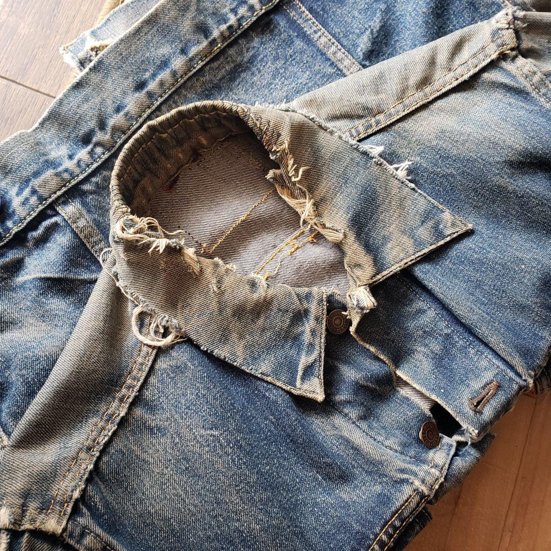 60's Levi's 557xx 3rd デニムジャケット ビッグE 襤褸