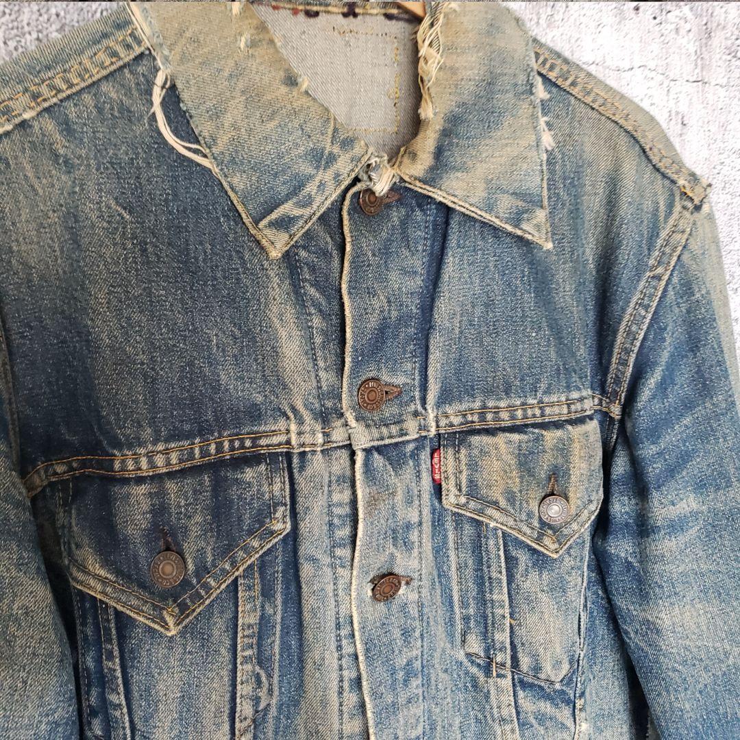 60's Levi's 557xx 3rd デニムジャケット ビッグE 襤褸