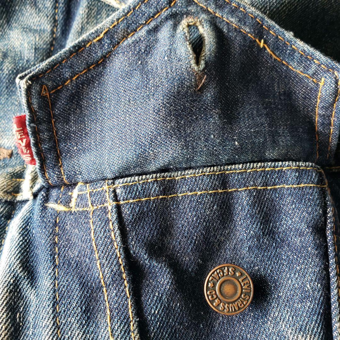 60's Levi's 557xx 3rd デニムジャケット ビッグE 襤褸