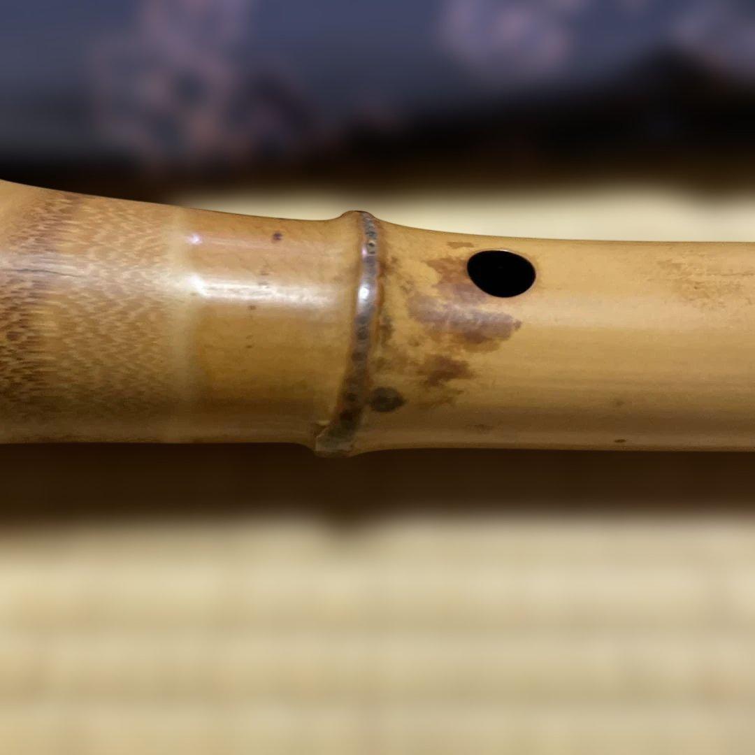 尺八 竹製 専用ケース付き　巨川