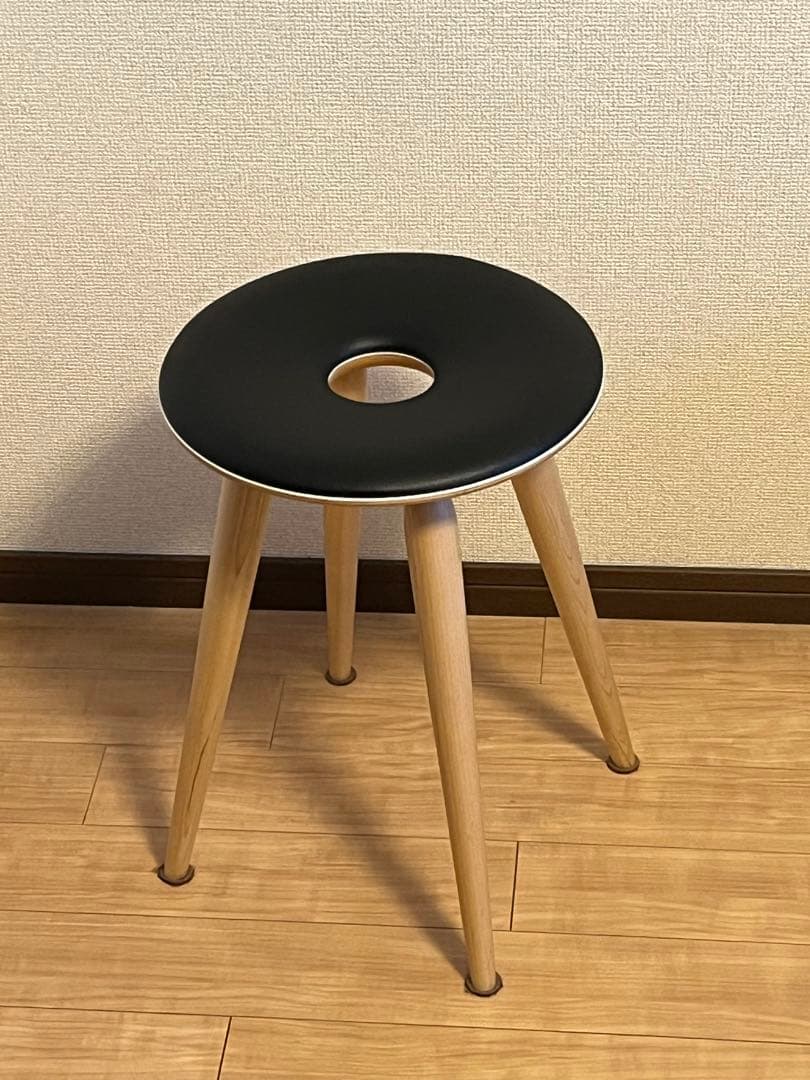 天童木工 リングスツール（ブラック）