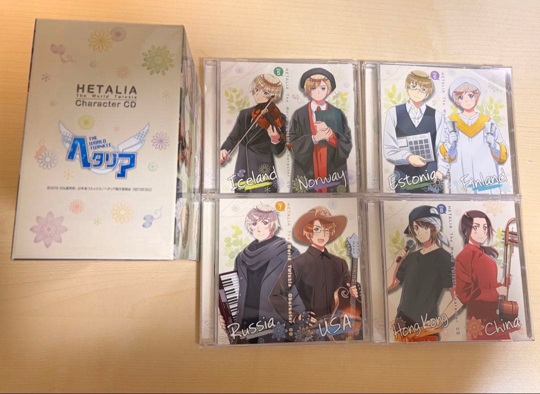 ヘタリア The World Twinkle キャラクターCD BOX&カード付