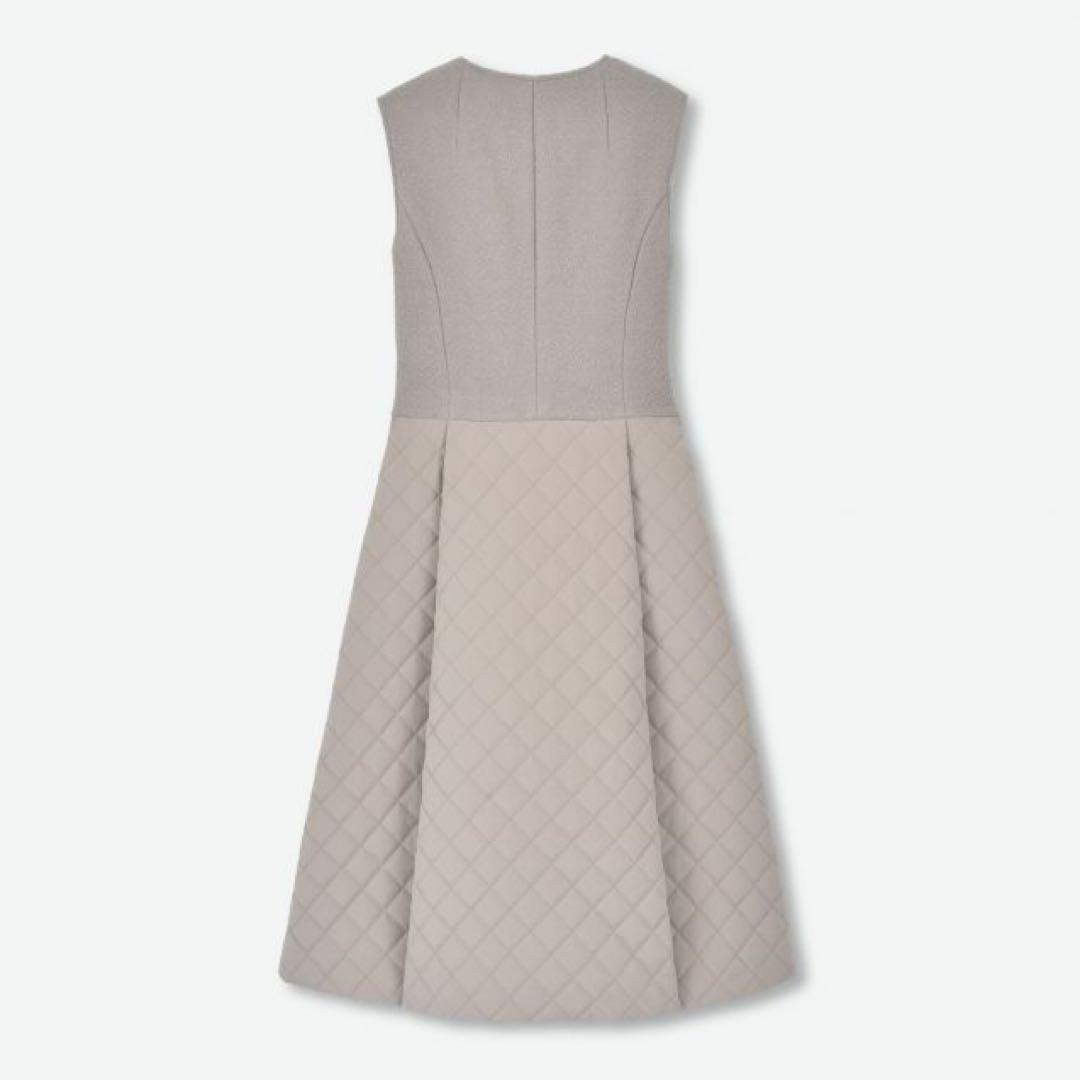 新品未使用　Rene 34 キルティング　ジレ　コート　ルネ　ワンピース　モカ