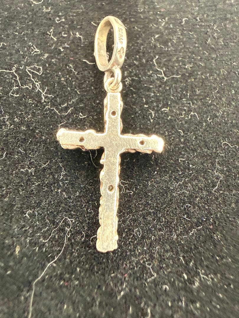 K18×SV925 コンビ クロス ペンダントトップ メンズ　レディース