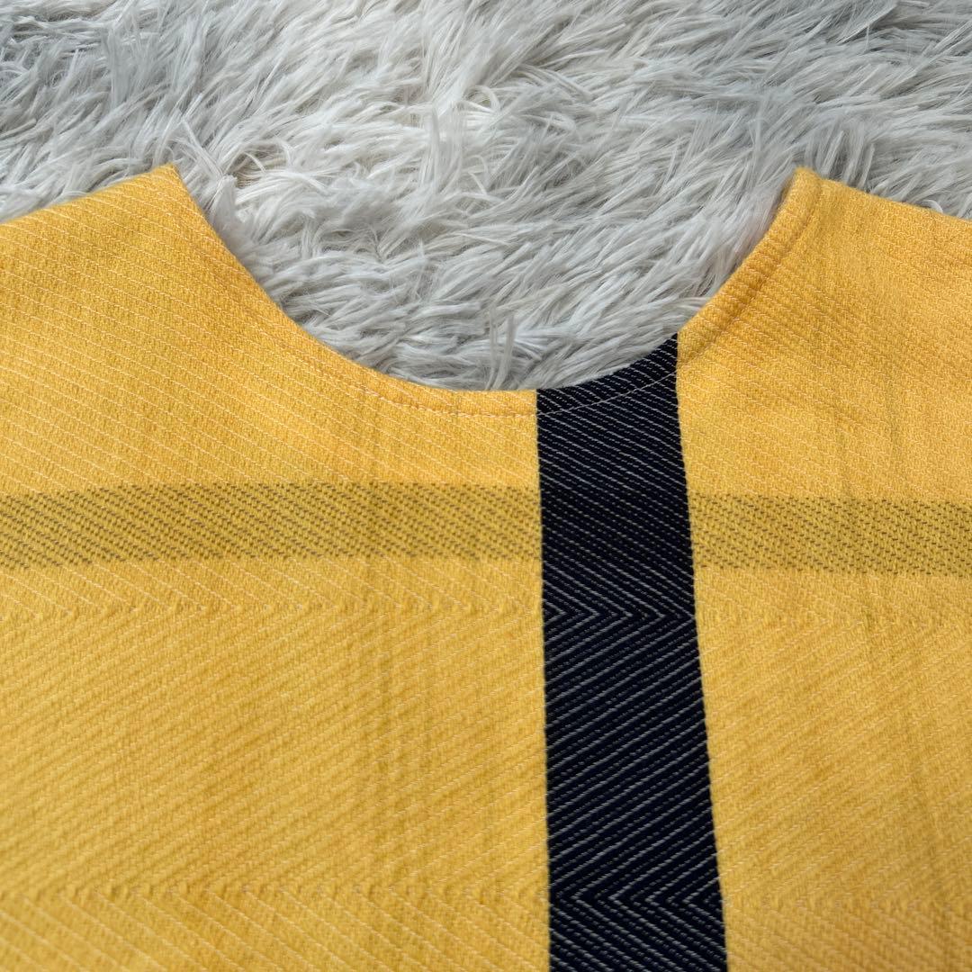 【美品】tamaki niime wool fuwa-T SHORT イエロー