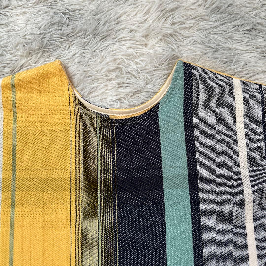 【美品】tamaki niime wool fuwa-T SHORT イエロー