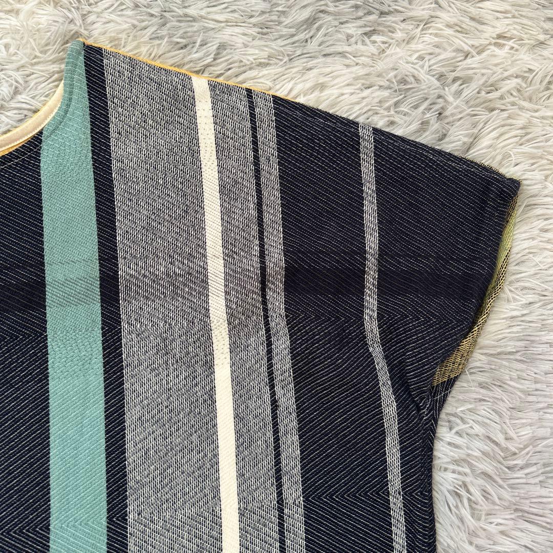 【美品】tamaki niime wool fuwa-T SHORT イエロー