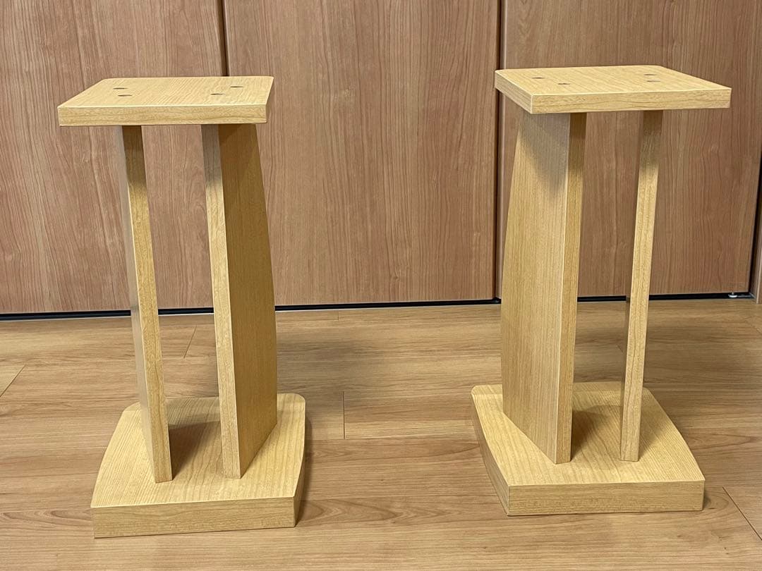 【希少 廃盤モデル】ハヤミ工産　木製スピーカースタンド　NX-300