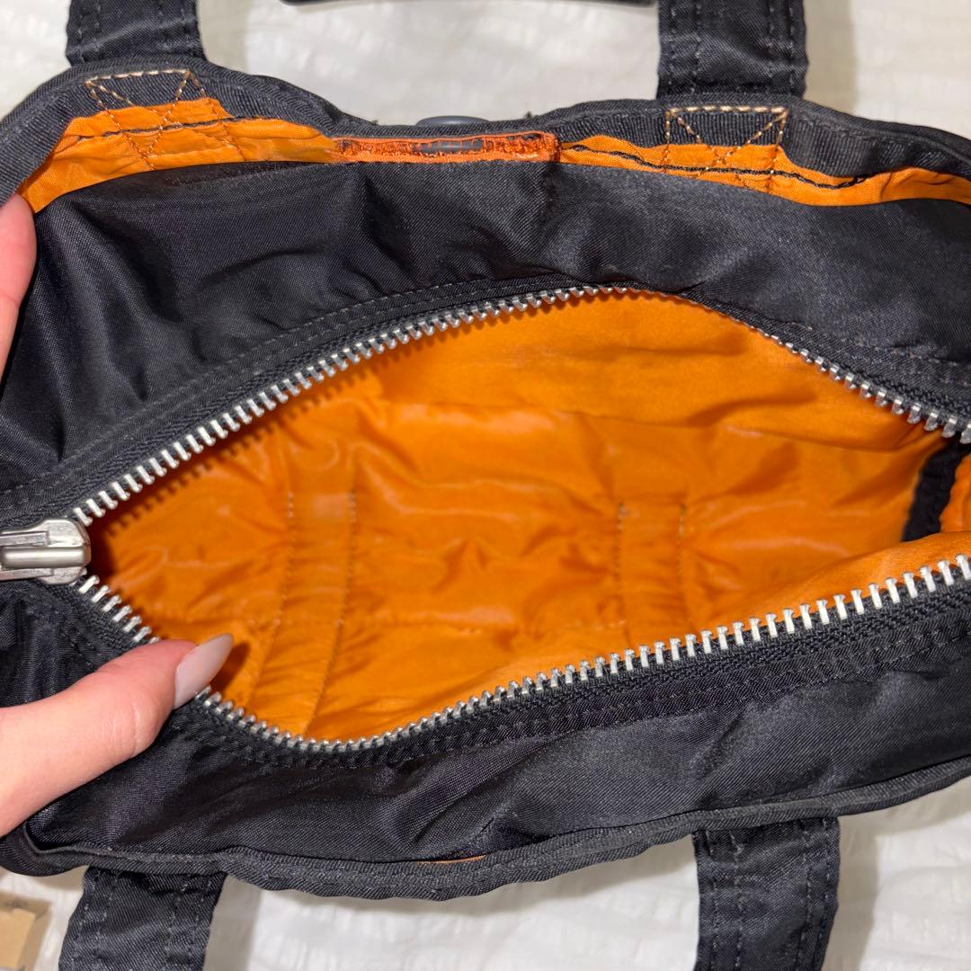 極美品　PORTER　タンカー　ミニ　ドラムバッグ　黒　S