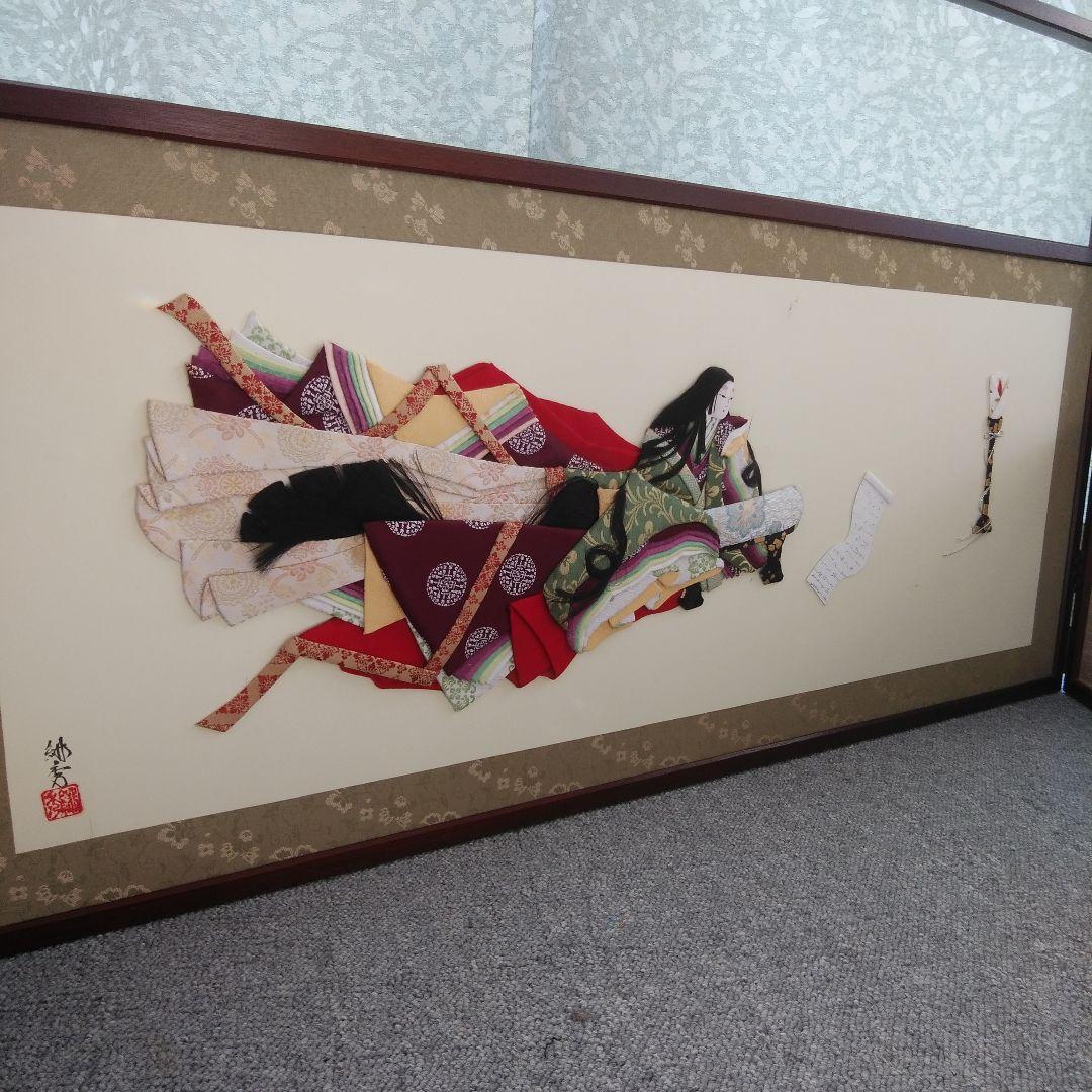 押し絵の屏風　　首降り三年様