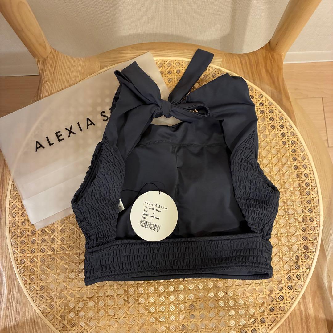 【新品未使用タグ付】アリシアスタン 水着 トップス ブラック