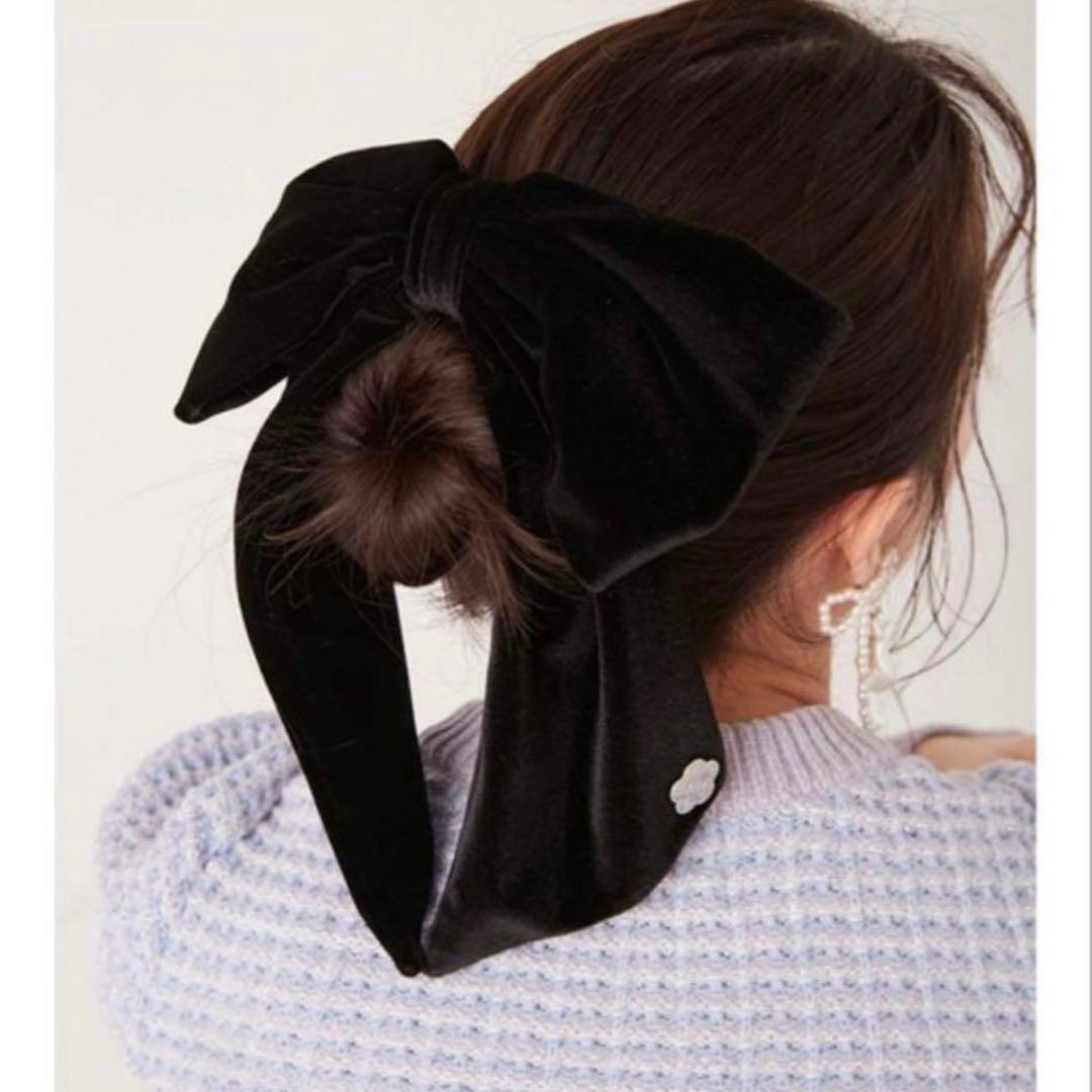 MARY QUANT LILY BROWN リボンバレッタ ブラック 【完売品】