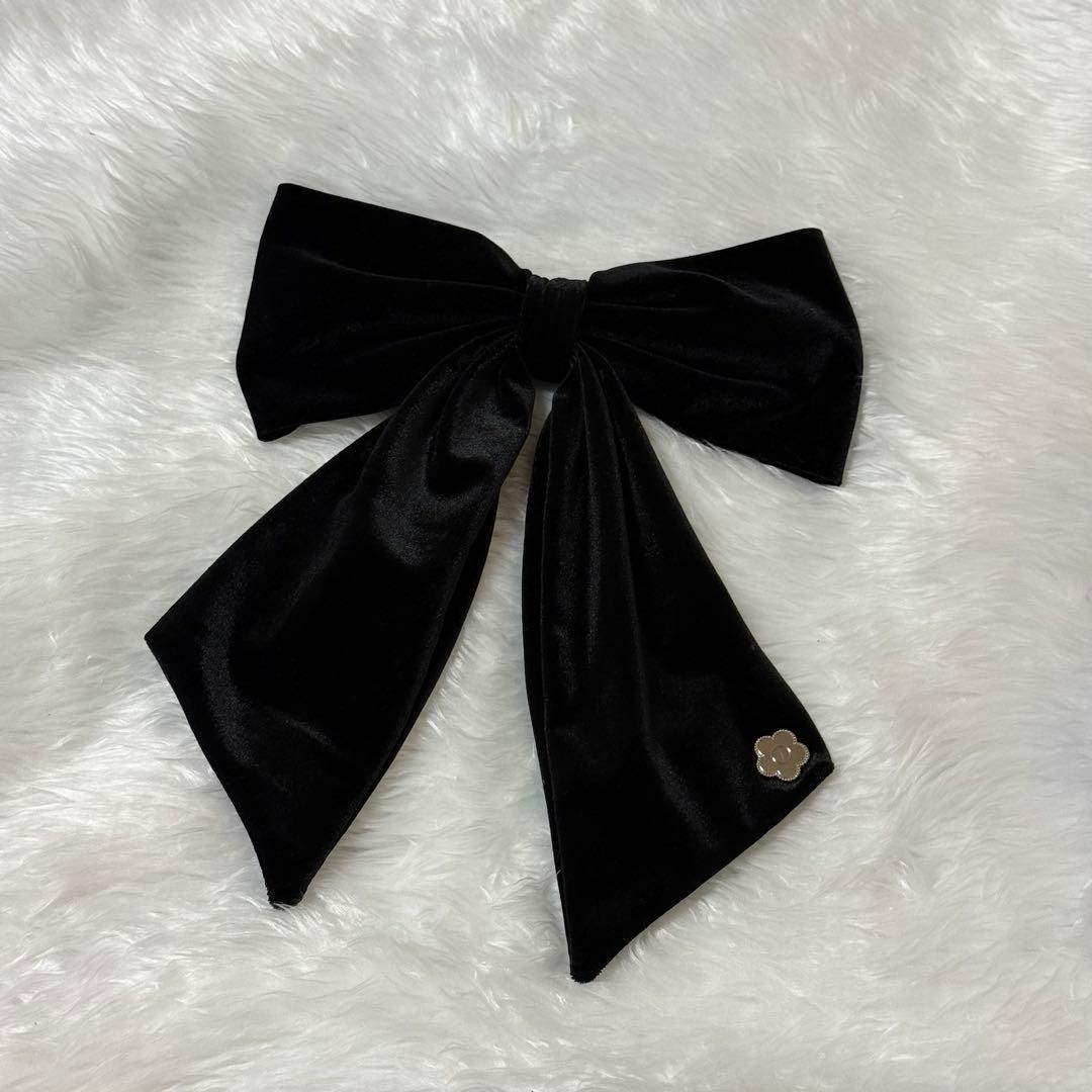 MARY QUANT LILY BROWN リボンバレッタ ブラック 【完売品】