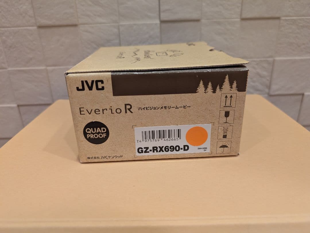 JVC Everio R オレンジビデオカメラ GZ-RX690