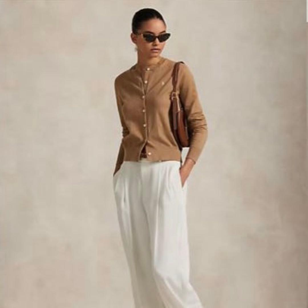 極美品✳︎ポロバイラルフローレン近年モデル現行タグキャメルカーディガン正規品L人気