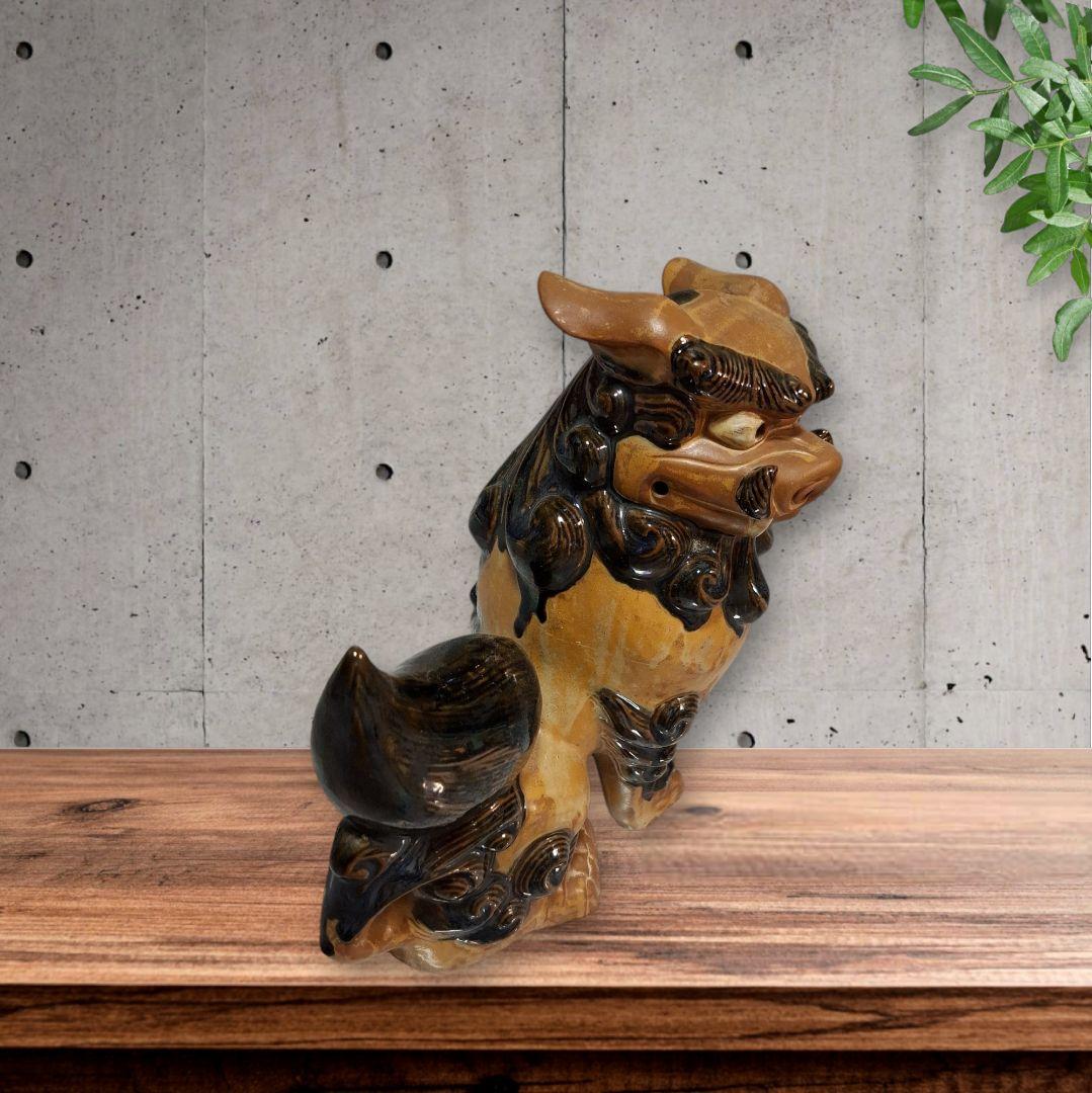 シーサー　沖縄　置物　開運　厄除け　2個組魔除け　大サイズ　インテリア