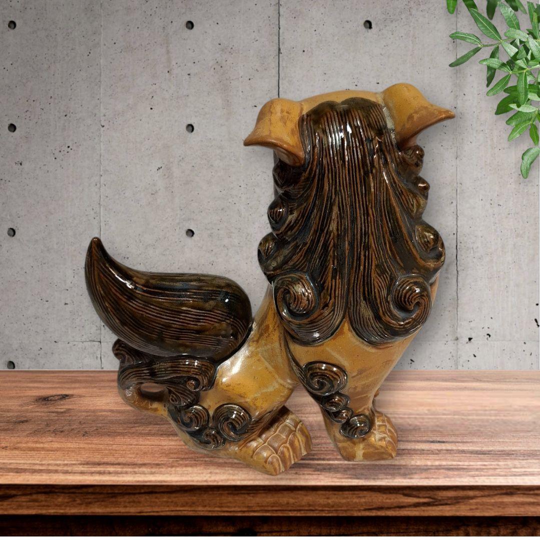 シーサー　沖縄　置物　開運　厄除け　2個組魔除け　大サイズ　インテリア