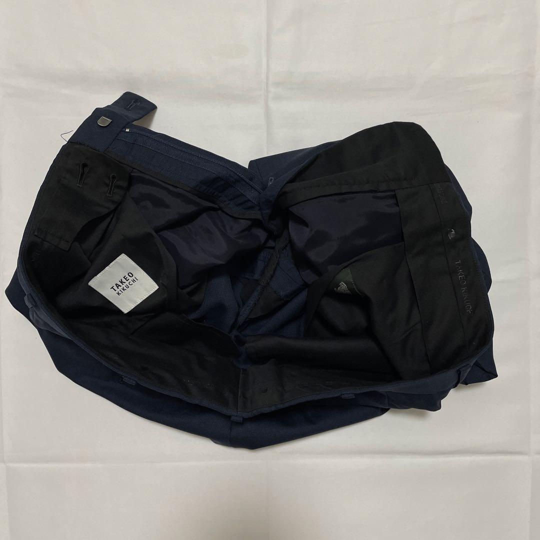 極美品✨️タケオキクチ DORMEUIL スーツ 紺 ネイビー super 160