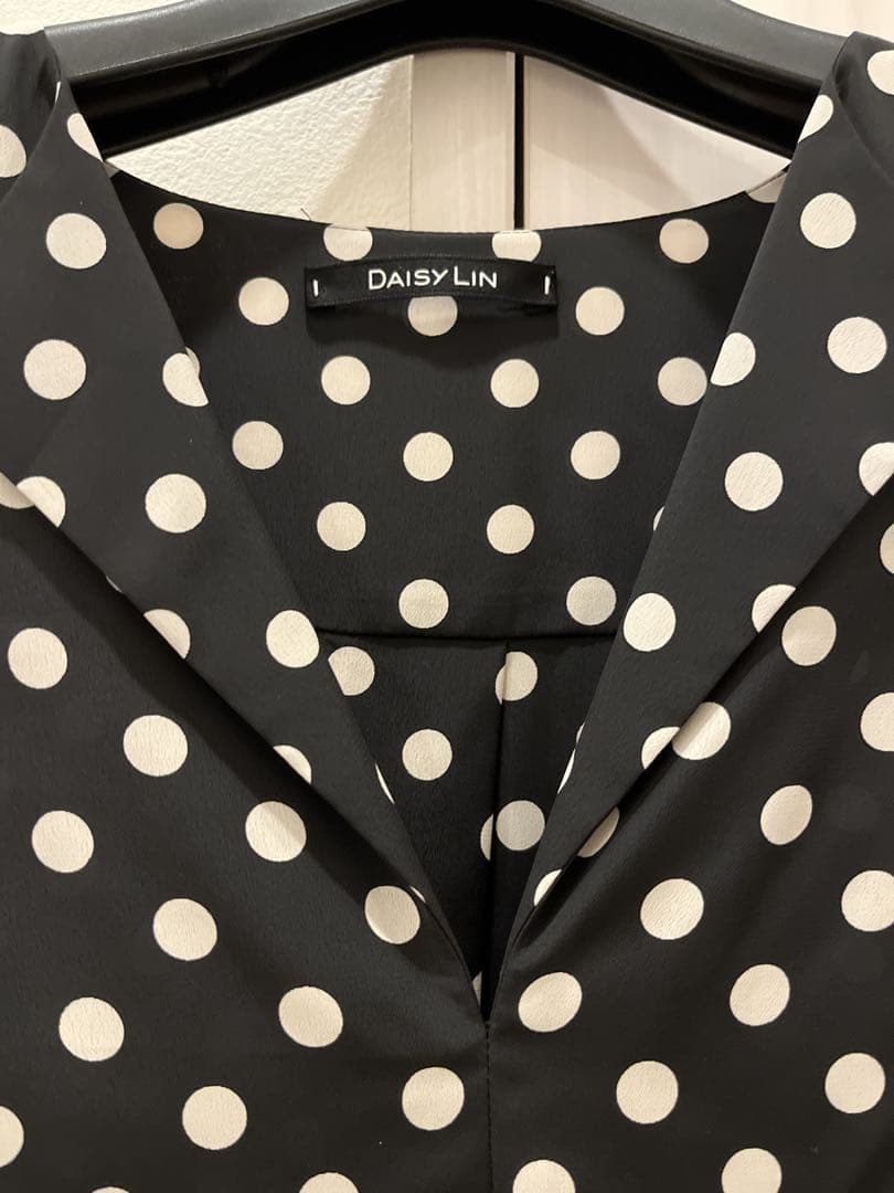 FOXEY Daisy Lin♡ドット柄長袖ブラウス トップスsize38