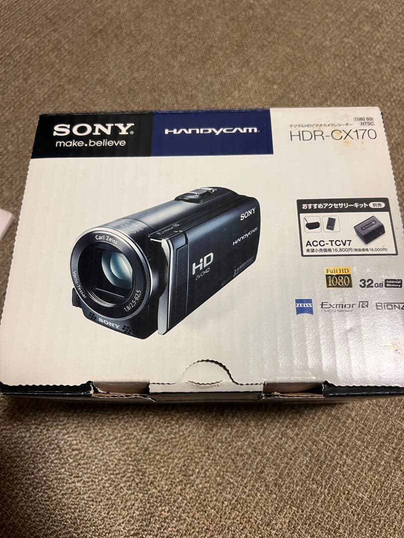 【美品】SONY HDR-CX170 ビデオカメラ 本体